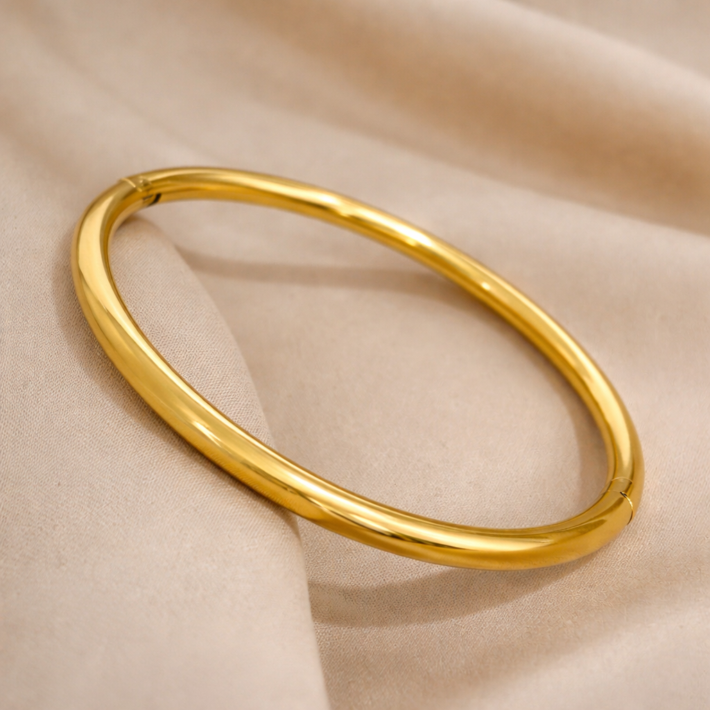Armband | Stainless Steel | Gouden Basic Bangle