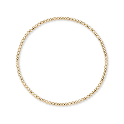 Armband | Gold Filled 14K | Kralen Goud | 2mm | 17,5cm