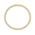 Armband | Gold Filled 14K | Kralen Goud | 4mm | 17,5cm