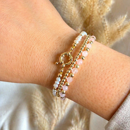 Armband | Gold Filled 14K | Kralen Goud | 3mm | 17,5cm