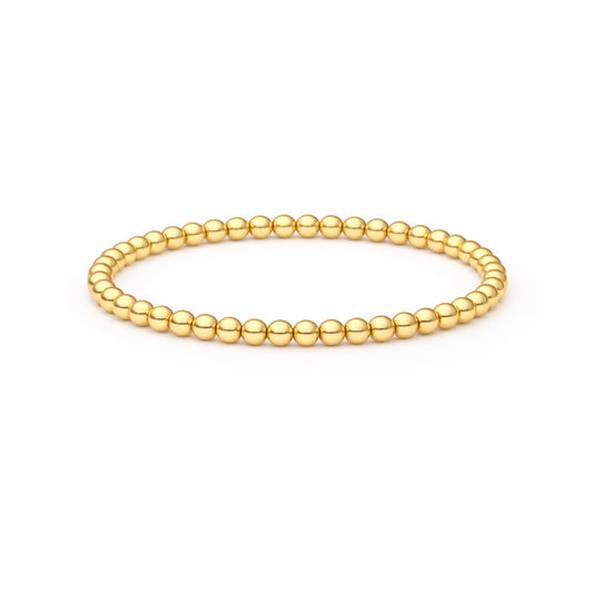 Armband | Gold Filled 14K | Kralen Goud | 4mm