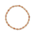 Gouden armband van gold filled 14K met gefacetteerde gouden zonnesteen van 4mm, van Bedels & Bedels.