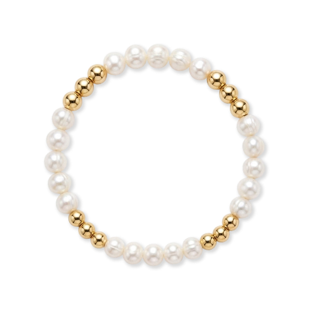 Armband Zoetwaterparels | Gold Filled 14K | 5/6-7mm | 17cm