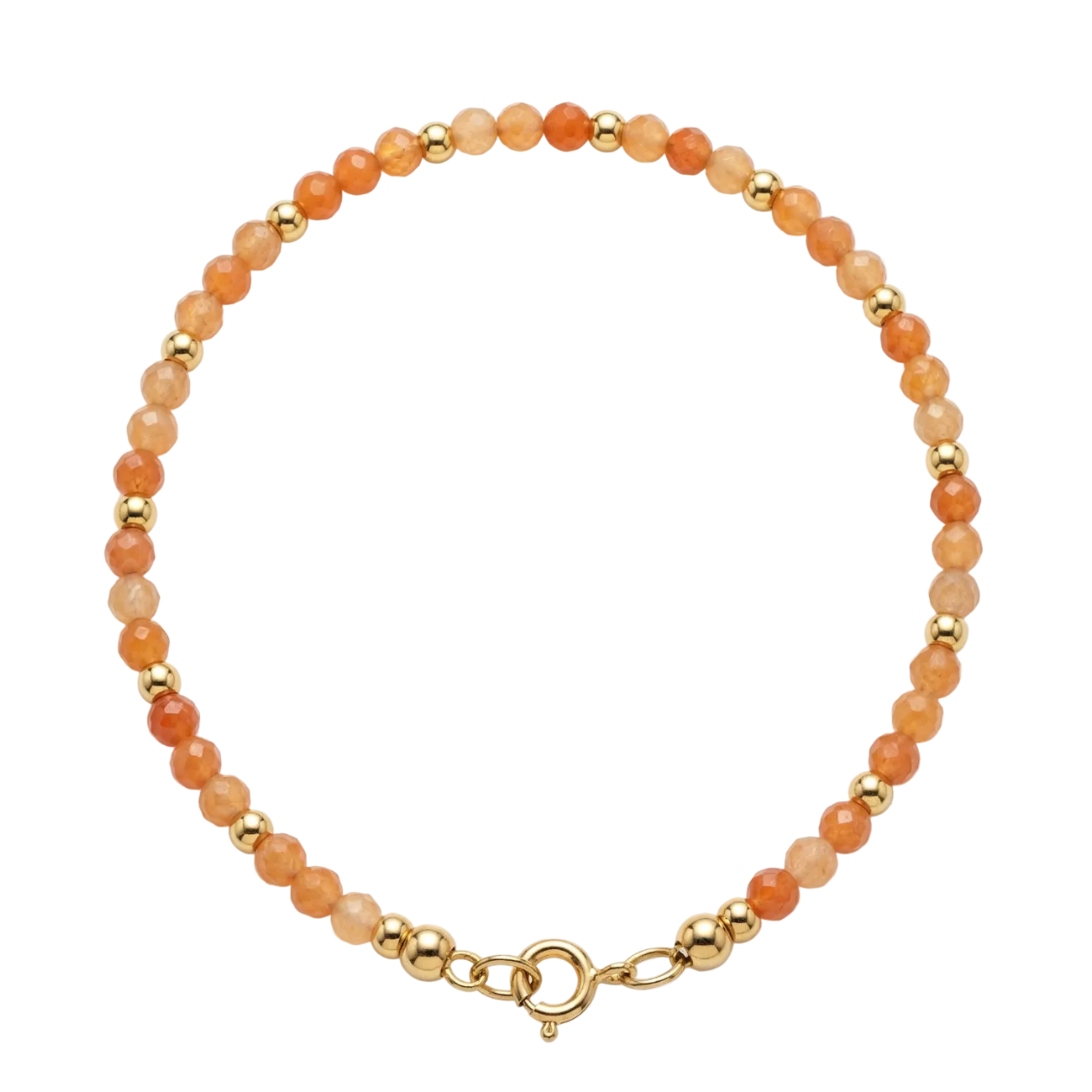 Armband | Handgemaakt | 18K RVS | Rode Aventurijn