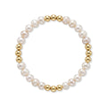 Armband Zoetwaterparels | Gold Filled 14K | 5/7-8mm | 17,5cm