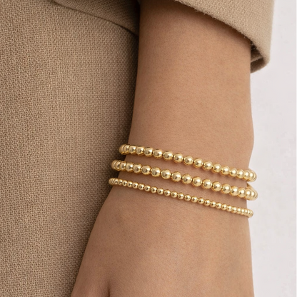 Armband | Gold Filled 14K | Kralen Goud | 3mm | 17,5cm