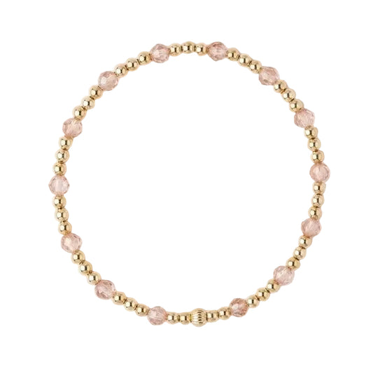 Armband | Gold Filled 14K | Champagne Zirkonia & Goud | 3/4mm | 17,5cm (Kopie)