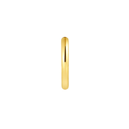 BELLA | Huggie hoop oorbel goud 12mm