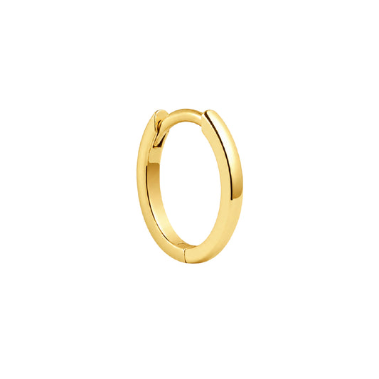 BELLA | Huggie hoop oorbel goud 12mm