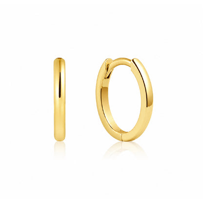 BELLA | Huggie hoops oorbellen goud 12mm