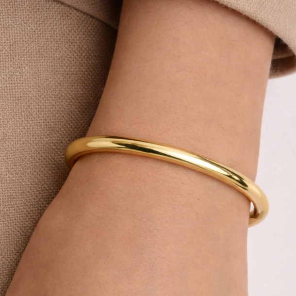 Armband | Stainless Steel | Gouden Basic Bangle