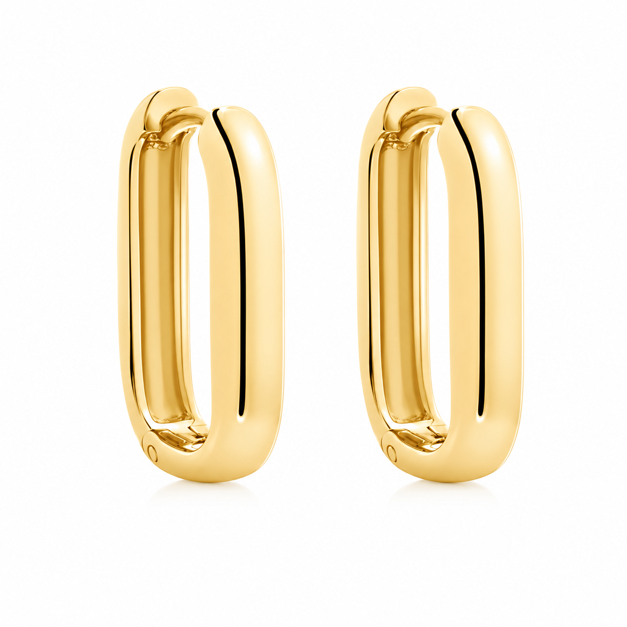 LIVIA | Statement oorbellen rectangle goud