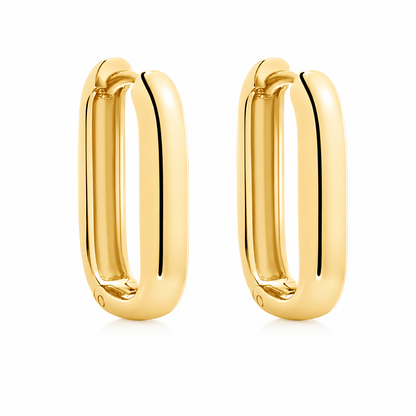 LIVIA | Statement oorbellen rectangle goud
